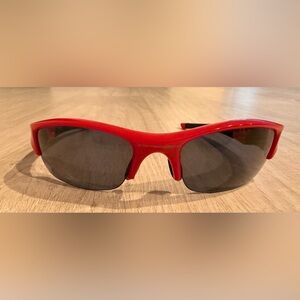 Oakley Red Sunglasses with Black Lenses flak jacket xlj